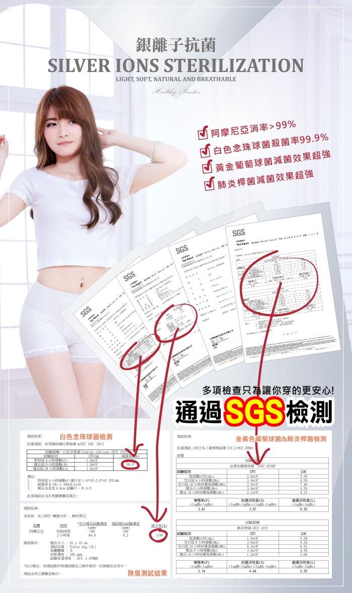 NEONER銀離子底襯SGS抗菌除臭測試