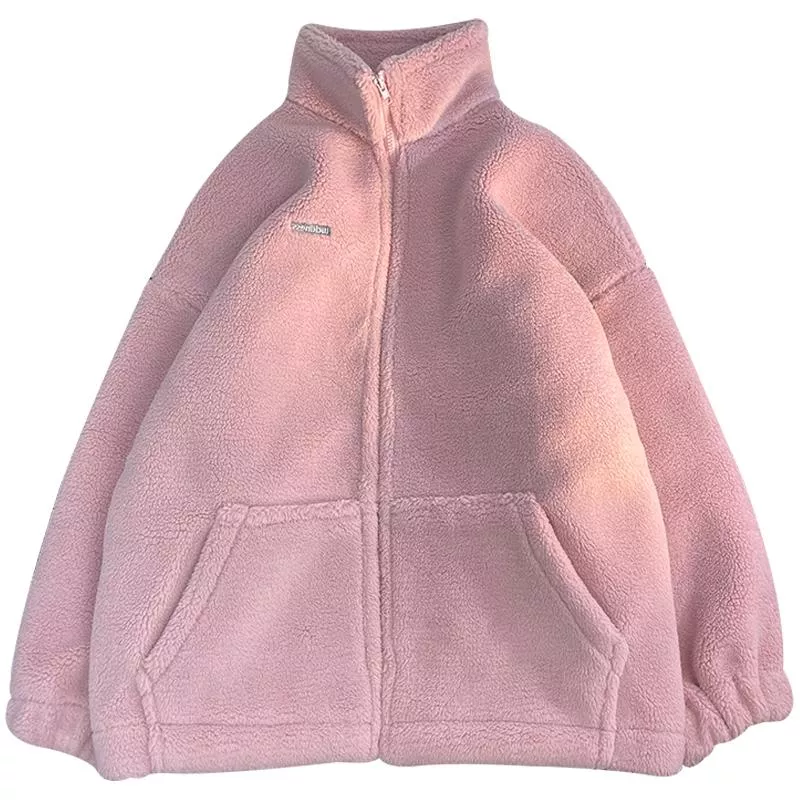 小個子羊羔毛絨加絨加厚保暖情侶外套 3色 M-2XL 小個子羊羔毛絨加絨加厚保暖情侶外套 3色 M-2XL