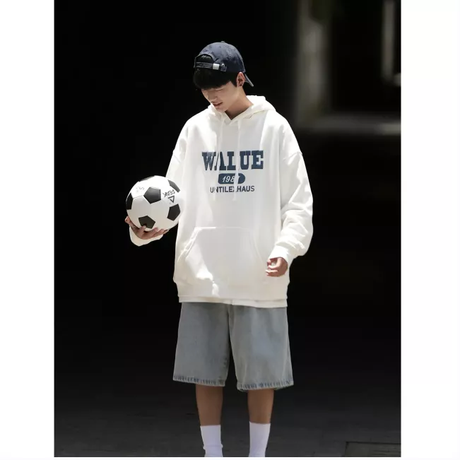 純棉男士連帽衛衣新款寬鬆長袖衛衣 S-4XL