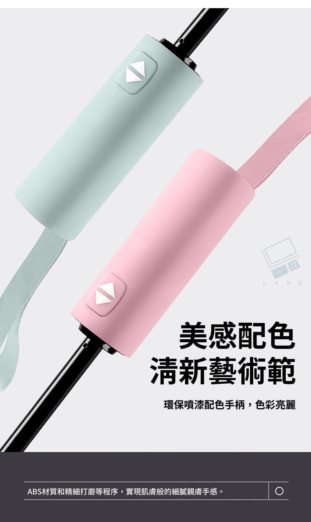 LANS美感配色清新藝術範環保噴漆配色手柄,色彩亮麗ABS材質和精細打磨等程序,實現肌膚般的細膩親膚手感。