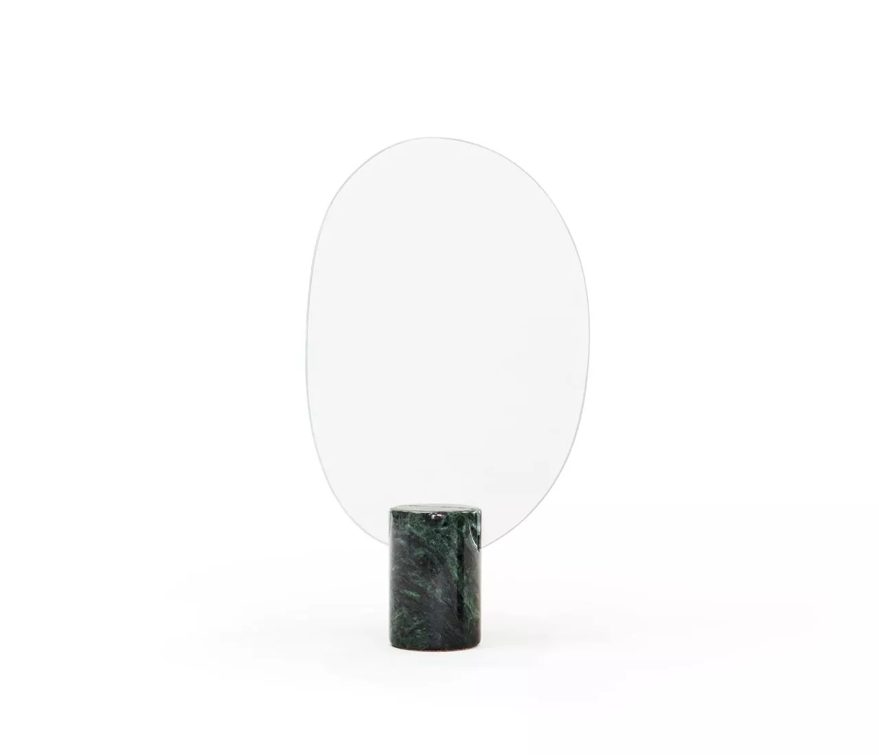 小森林大理石鏡子 - 直式 - 綠色蛇紋石