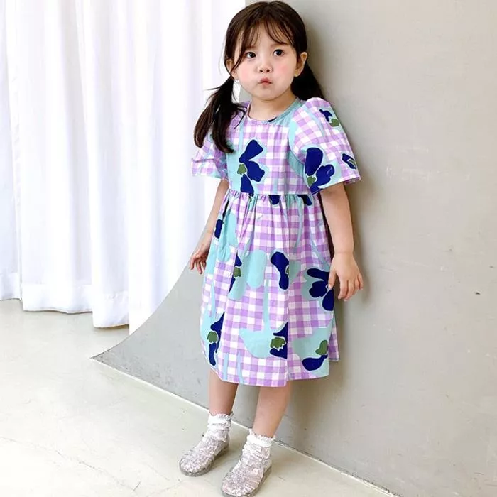 LALA BONGBONG  花格子洋裝