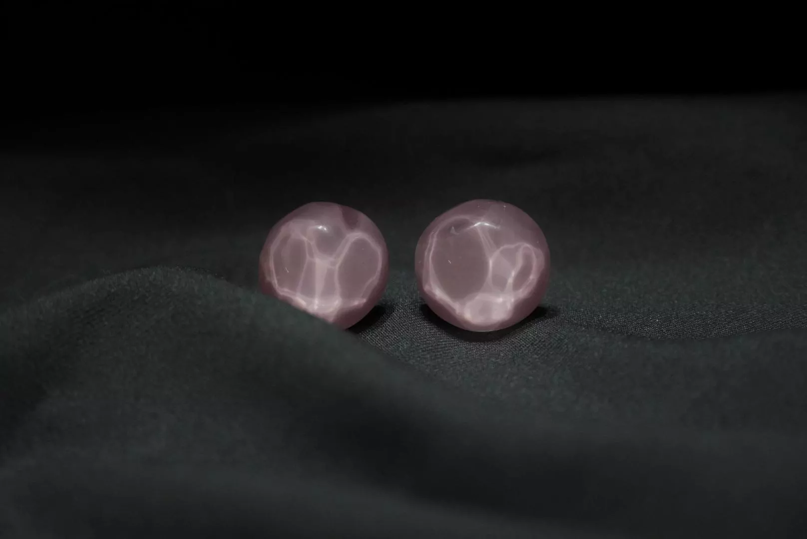 粉紅水晶透明耳針