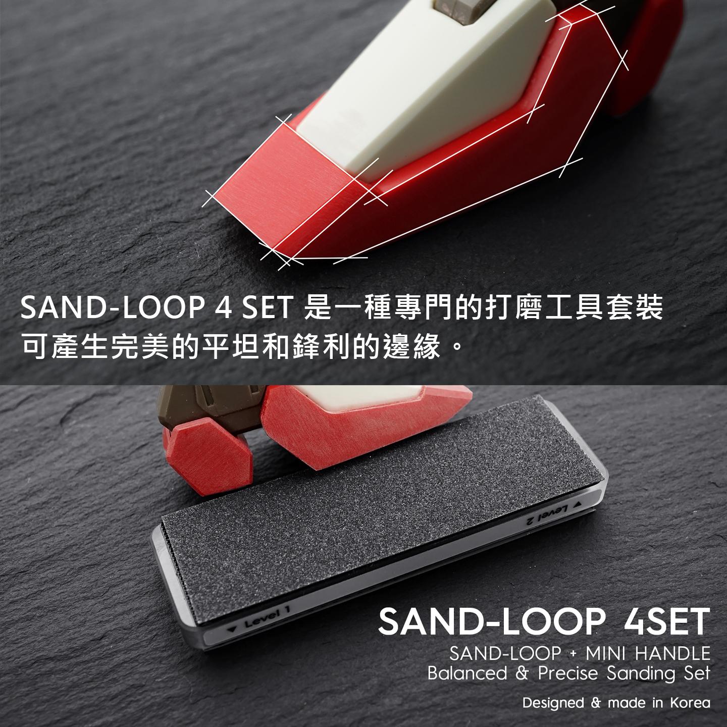 Gunprimer Sand-Loop Flat Sandpaper and Mini Handle