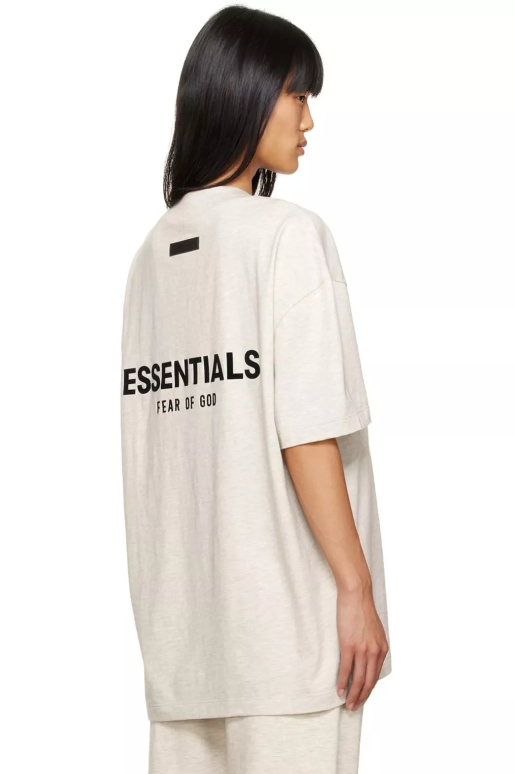 Essentials Fear Of God Light Oatmeal T-Shirt