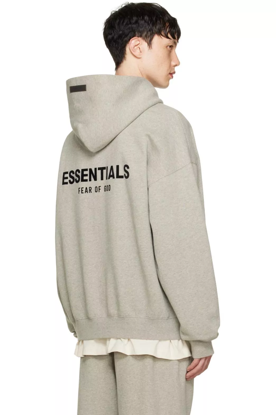 Essentials Fear Of God Dark Oatmeal Hoodie