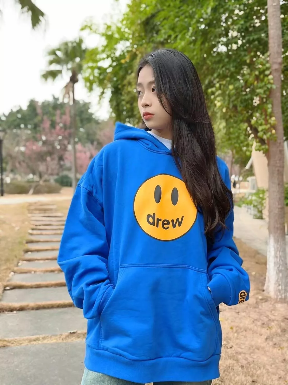 Drew House Mascot Oversized Hoodie - Royal Blue 連身帽T