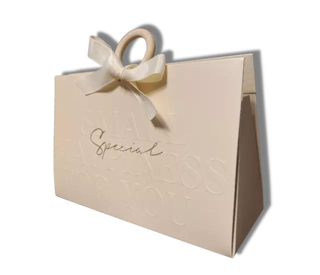 優雅珍珠白木環小禮盒