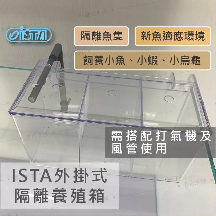 ISTA 外掛式 隔離養殖箱-L型 繁殖盒/飼育盒/繁殖盒子/治療盒/隔離箱 隔離盒 伊士達(飼養盒)