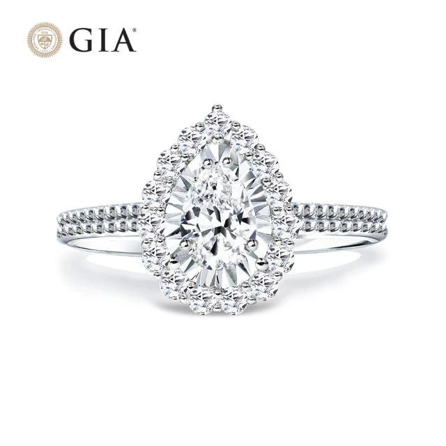【King Star】GIA 50分雅致水滴18K金鑽戒(最白 Dcolor /梨形鑽石) 【King Star】GIA 50分雅致水滴18K金鑽戒(最白 Dcolor /梨形鑽石)
