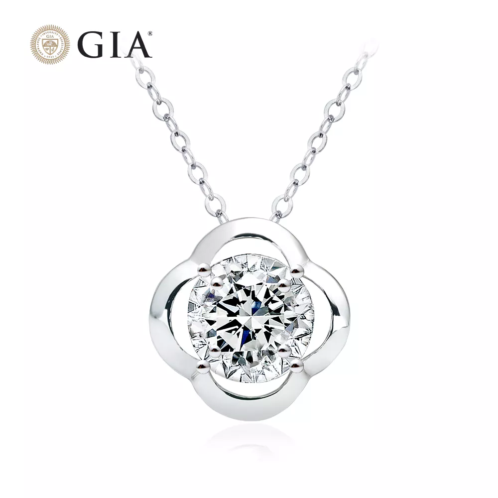 【King Star】GIA 30分幸運草鑽石項墜(最白D color / 一克拉視覺效果) 【King Star】GIA 30分幸運草鑽石項墜(最白D color / 一克拉視覺效果)