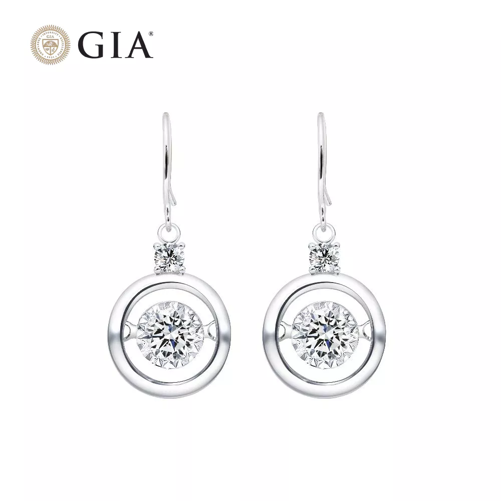 【King Star】GIA 60分鑽石守護耳環 (最白D color /一克拉視覺效果) 【King Star】GIA 60分鑽石守護耳環 (最白D color /一克拉視覺效果)