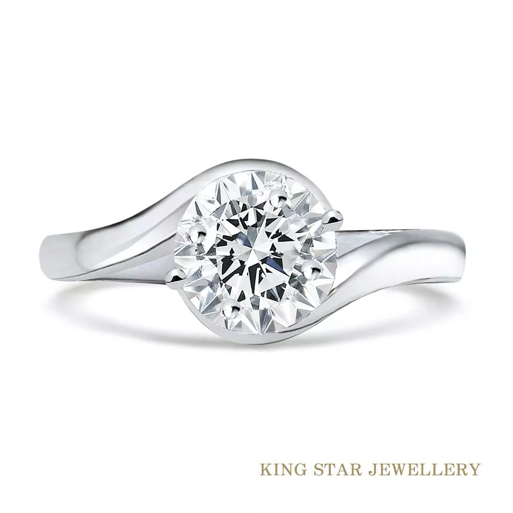 【King Star】50分18K環抱鑽石戒指(最白D color /3 Excellent極優 八心八箭) 【King Star】50分18K環抱鑽石戒指(最白D color /3 Excellent極優 八心八箭)