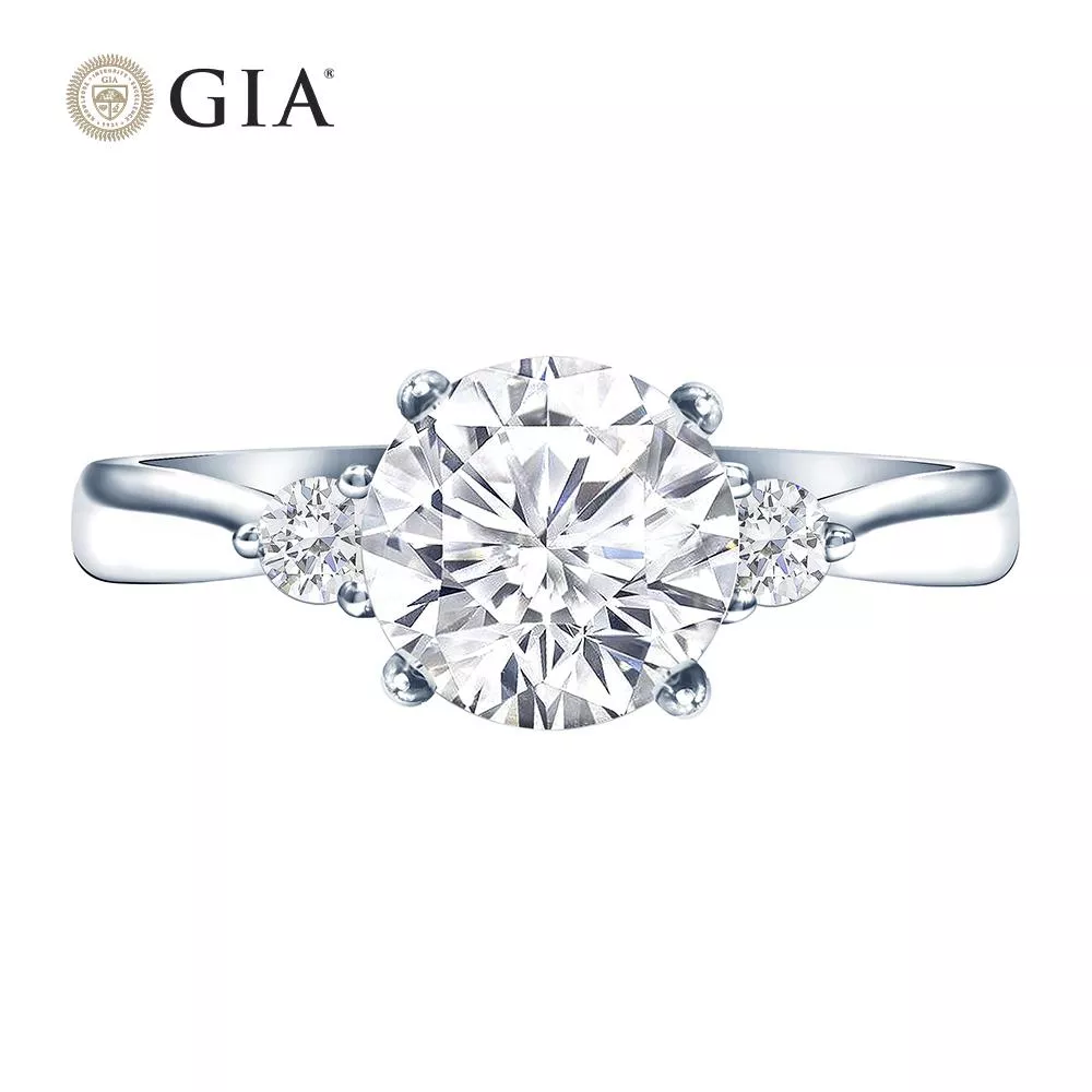 【King Star】GIA 一克拉優雅鑽戒(最白D color /3 Excellent極優 八心八箭)