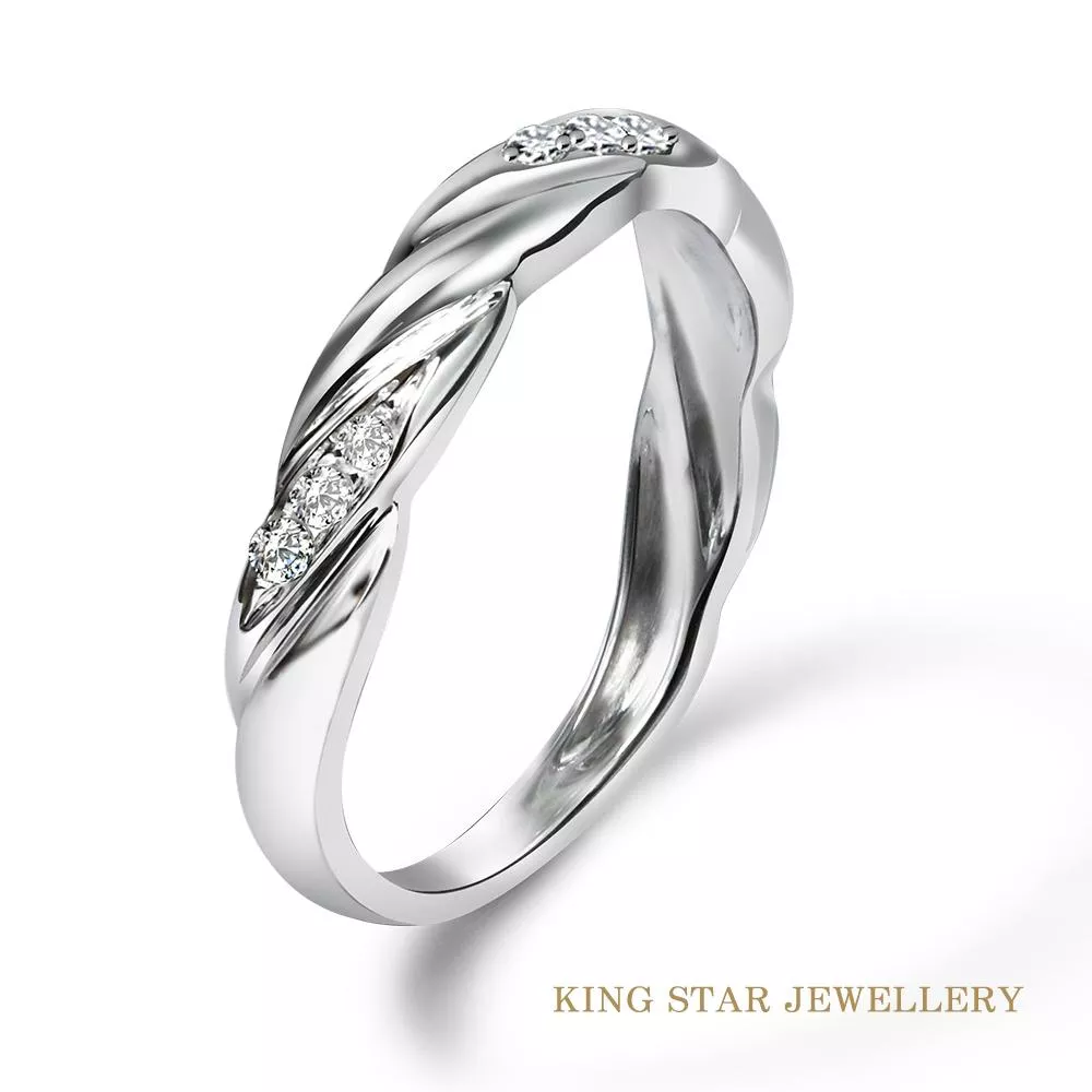 【Ｋing Star】輕奢天然鑽石戒指 (使用無色等級天然鑽石)