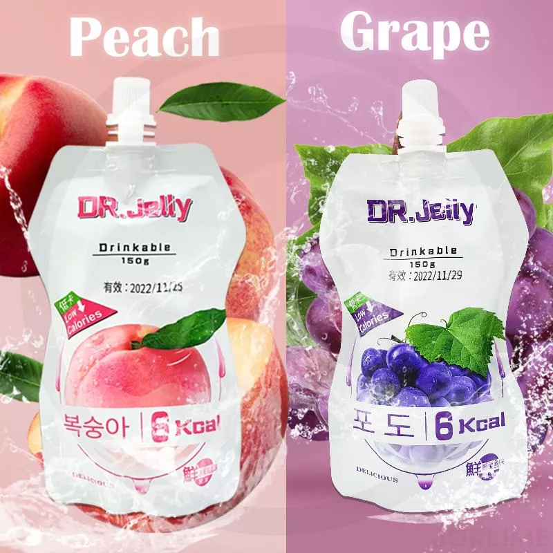 DR.Jelly 低卡蒟蒻飲 果凍飲 葡萄風味 水蜜桃風味 果凍 蒟蒻 低卡果凍飲 150g