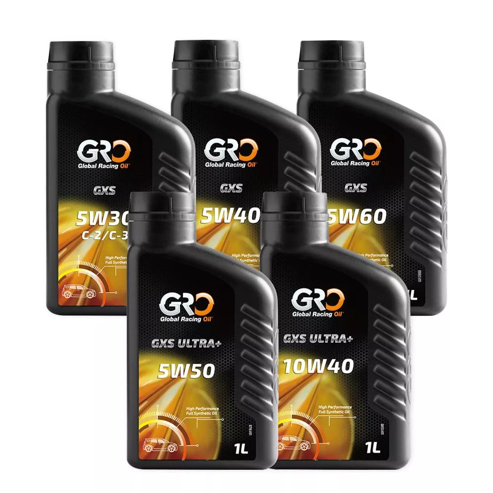 GRO GXS 5W30/5W40/5W50/5W60/10W40 賽車級全合成機油