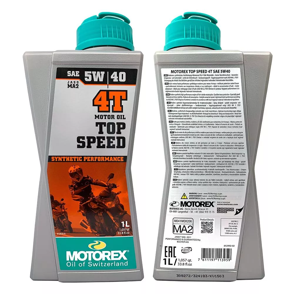 MOTOREX TOP SPEED 4T 5W40 機車機油 合成機油 摩托車機油