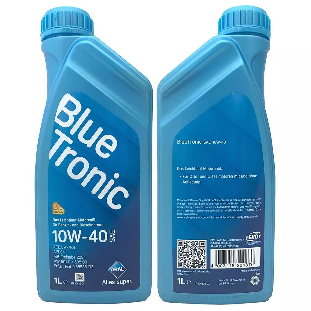 亞拉 Aral BlueTronic 10W40 優質合成機油