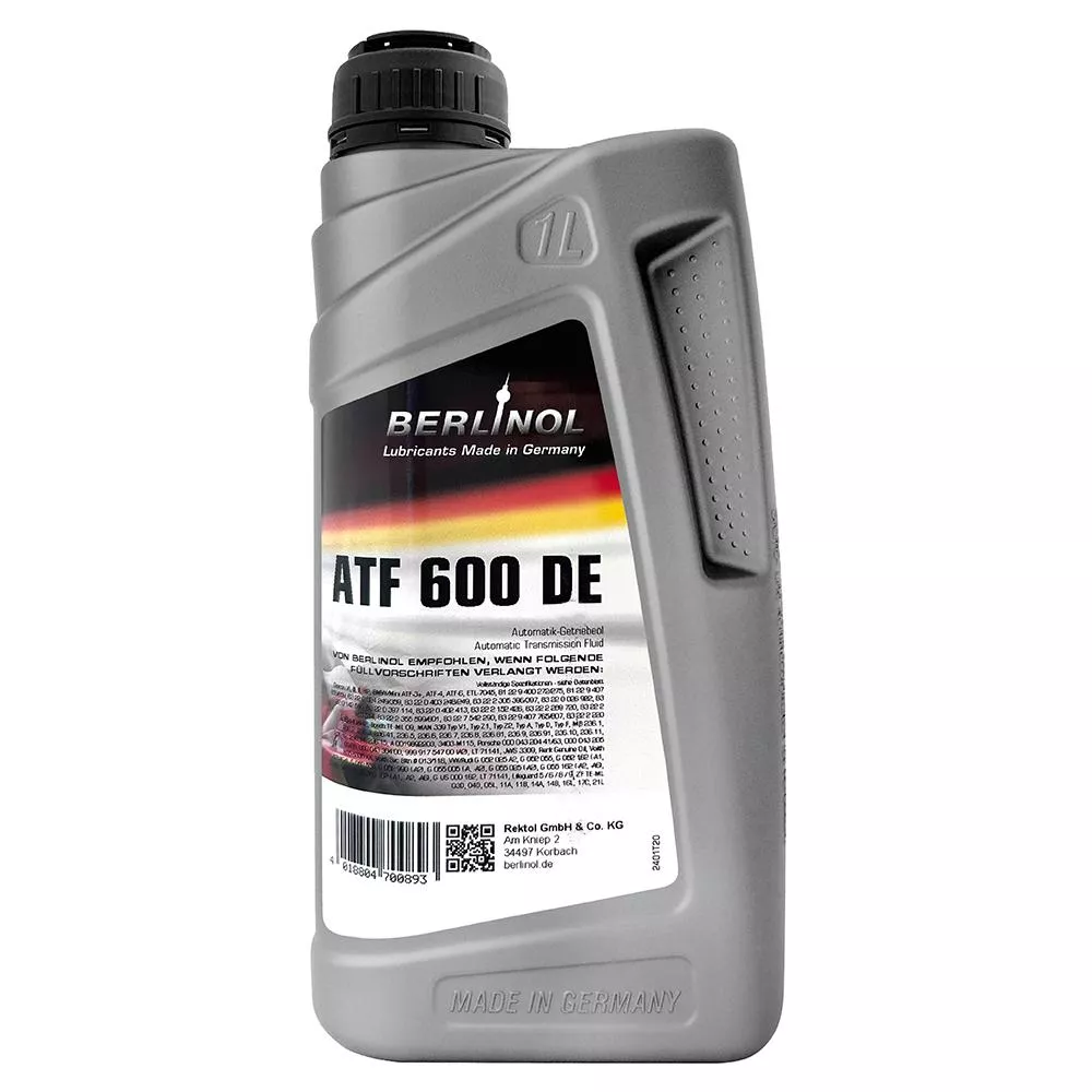 BERLINOL ATF 600 DE 德系車專用ATF 適用6~9速變速箱 賓士/寶馬/大眾/保時捷