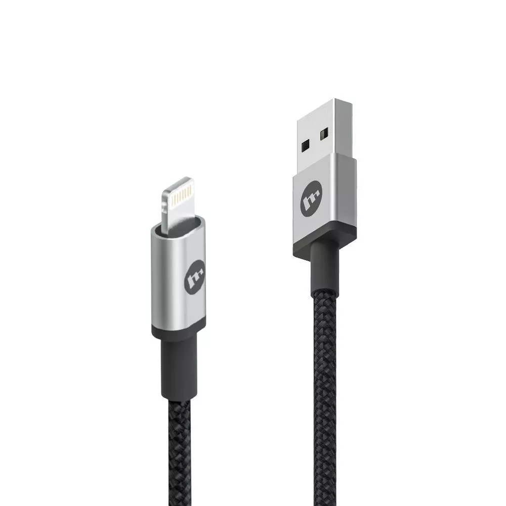 mophie MFi認證 100cm【USB-C To Lightning】PD編織快速充電傳輸線-黑色