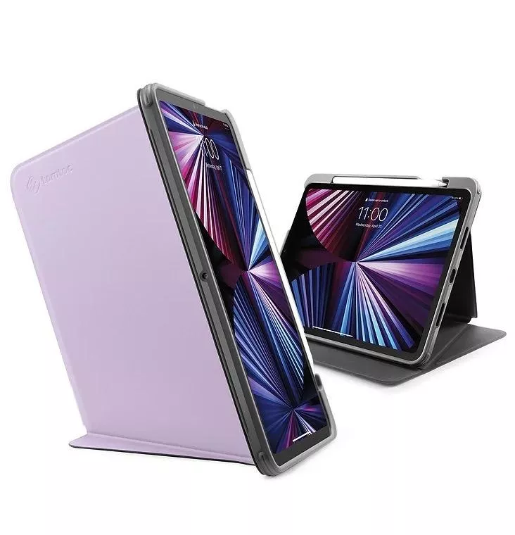 Tomtoc 多角度折疊平板保護套 紫 10.9iPadAir 4/5 2022新款適用
