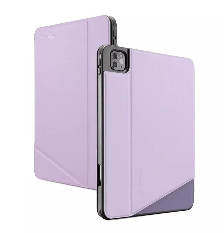 Tomtoc 多角度折疊平板保護套 紫 iPadPro 11" 2021適用