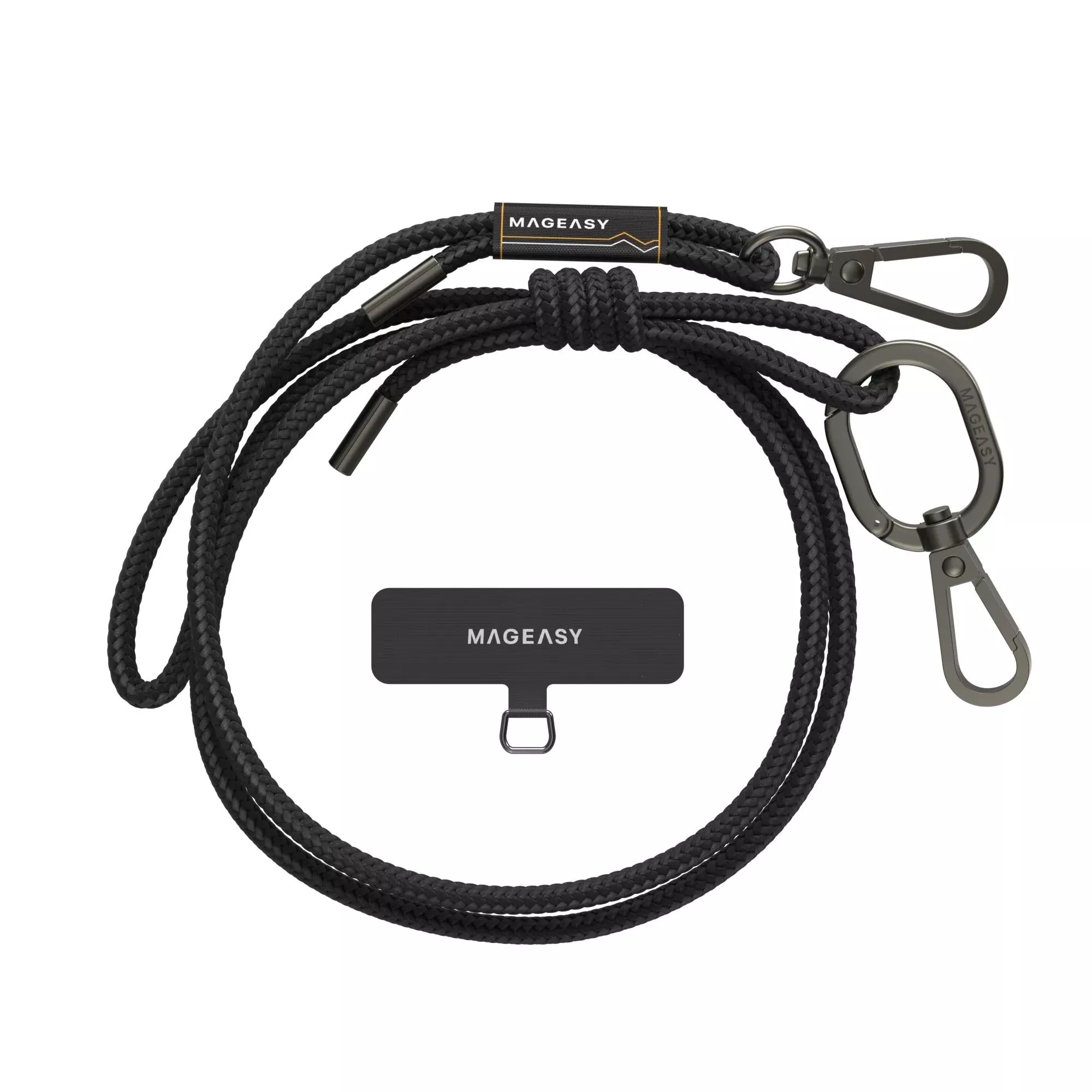 6 mm STRAP 掛繩/掛繩片組 (相容 iOS / Android 手機殼) 沉穩黑
