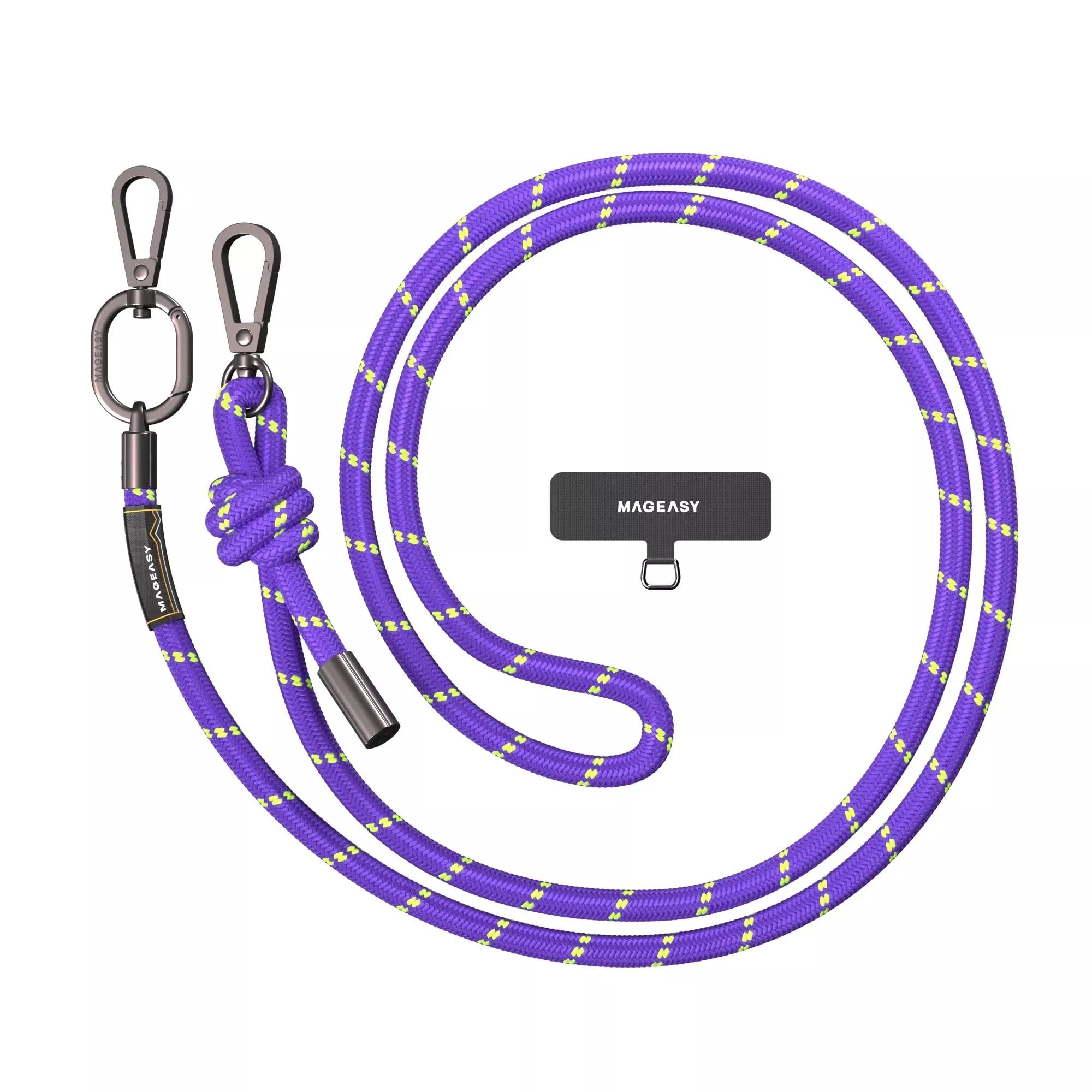 8.3 mm STRAP 掛繩/掛繩片組 (相容 iOS / Android 手機殼) 警戒紫