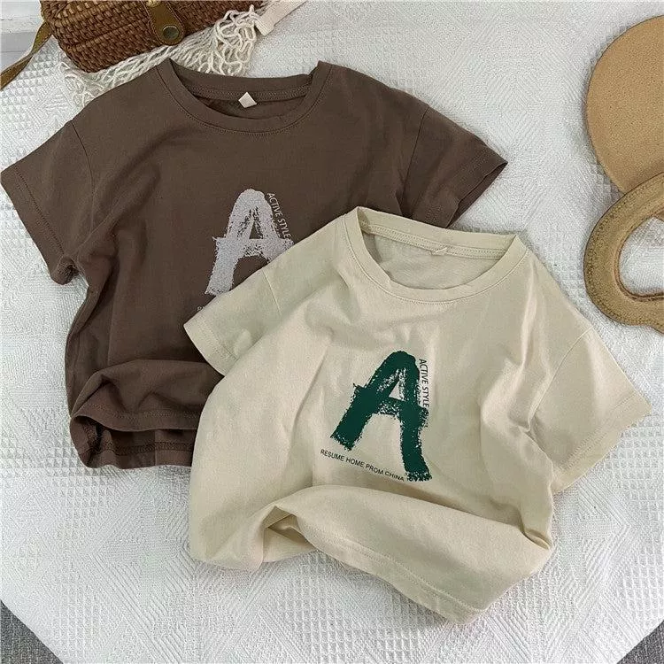 【In Stock✈現貨】圓領A字母T