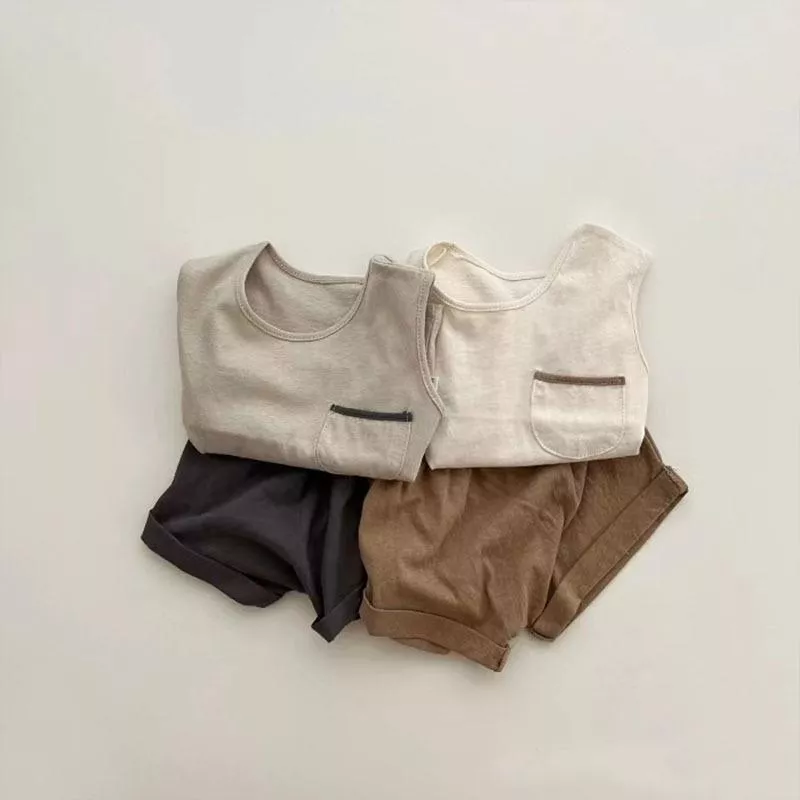𝐒𝐮𝐦𝐦𝐞𝐫 ☻ 無袖簡約素色套裝