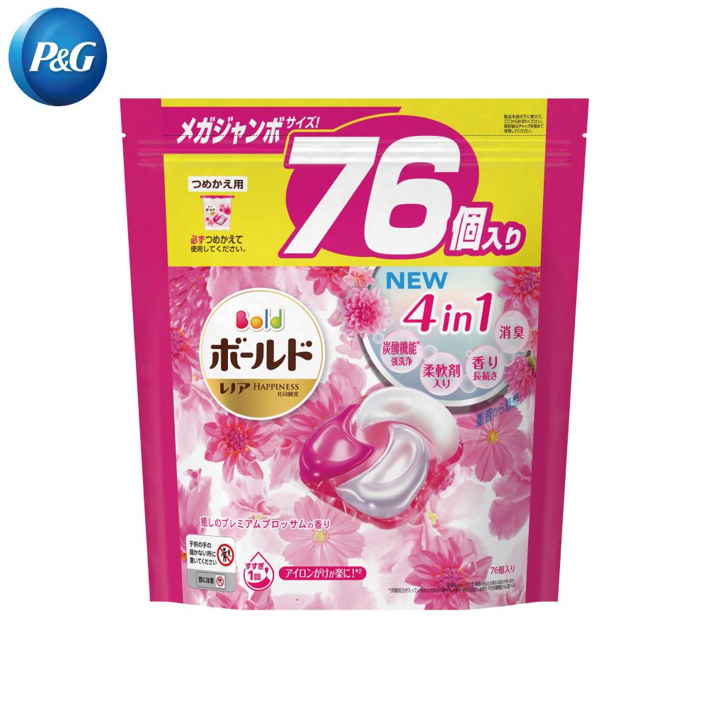 日本 P&G 最新版 4D碳酸機能❰76個❱洗衣球補充包