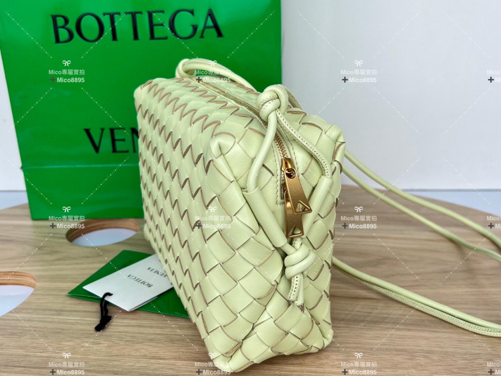 Bottega Veneta Bv 檸檬黃 雙拉鍊編織方包 肩帶可隨意調節 尺寸23cm | Mico高端訂製