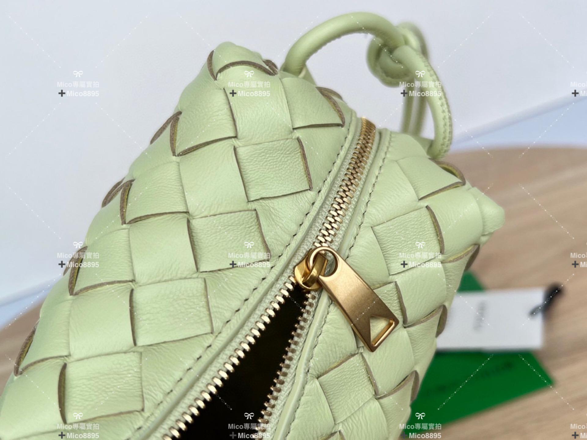 Bottega Veneta Bv 檸檬黃 雙拉鍊編織方包 肩帶可隨意調節 尺寸23cm | Mico高端訂製