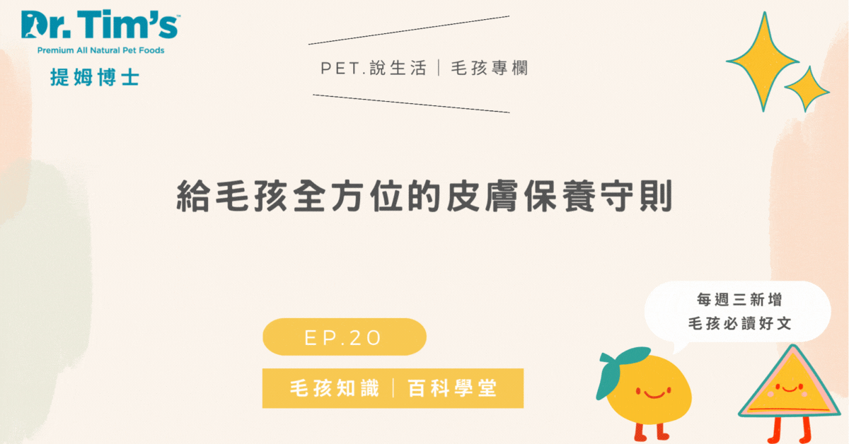 給毛孩全方位的皮膚保養守則